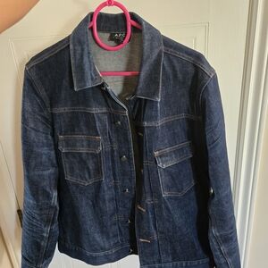 A.P.C. Men's Selvedge Denim Jacket - Dark Blue